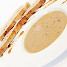 Omas Kartoffelsuppe mit frischem Baguette